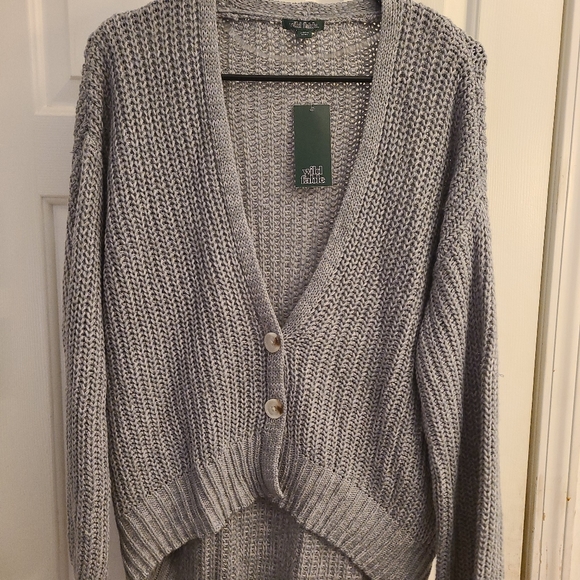New Women's Wild Fable gray button front Slouchy cardigan Size xs - Picture 1 of 6
